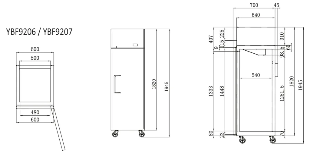 Commercial Fridge Atosa ybf9206