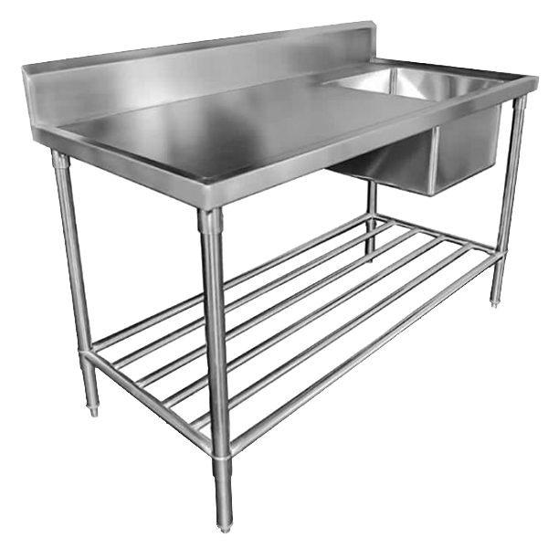 Stainless Steel Commercial Single Sinks - D700mm
