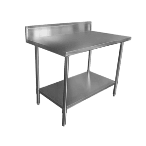 MixRite Stainless Steel Commercial Kitchen Benches + Splash-back - D700mm