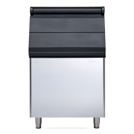BH76 Stainless steel ice storage bin. 244kg capacity commercial ice storage bin
