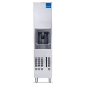 Floor mount public ice dispenser