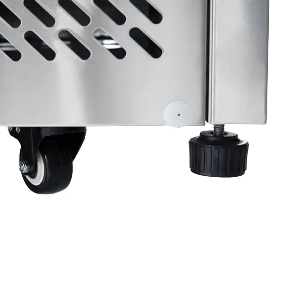 Fridge castor leg stopper