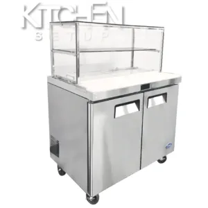 Atosa Salad Fridge glass sneeze canopy MSF8302G