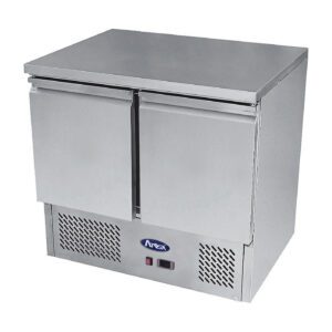 Stainless prep counter fridge