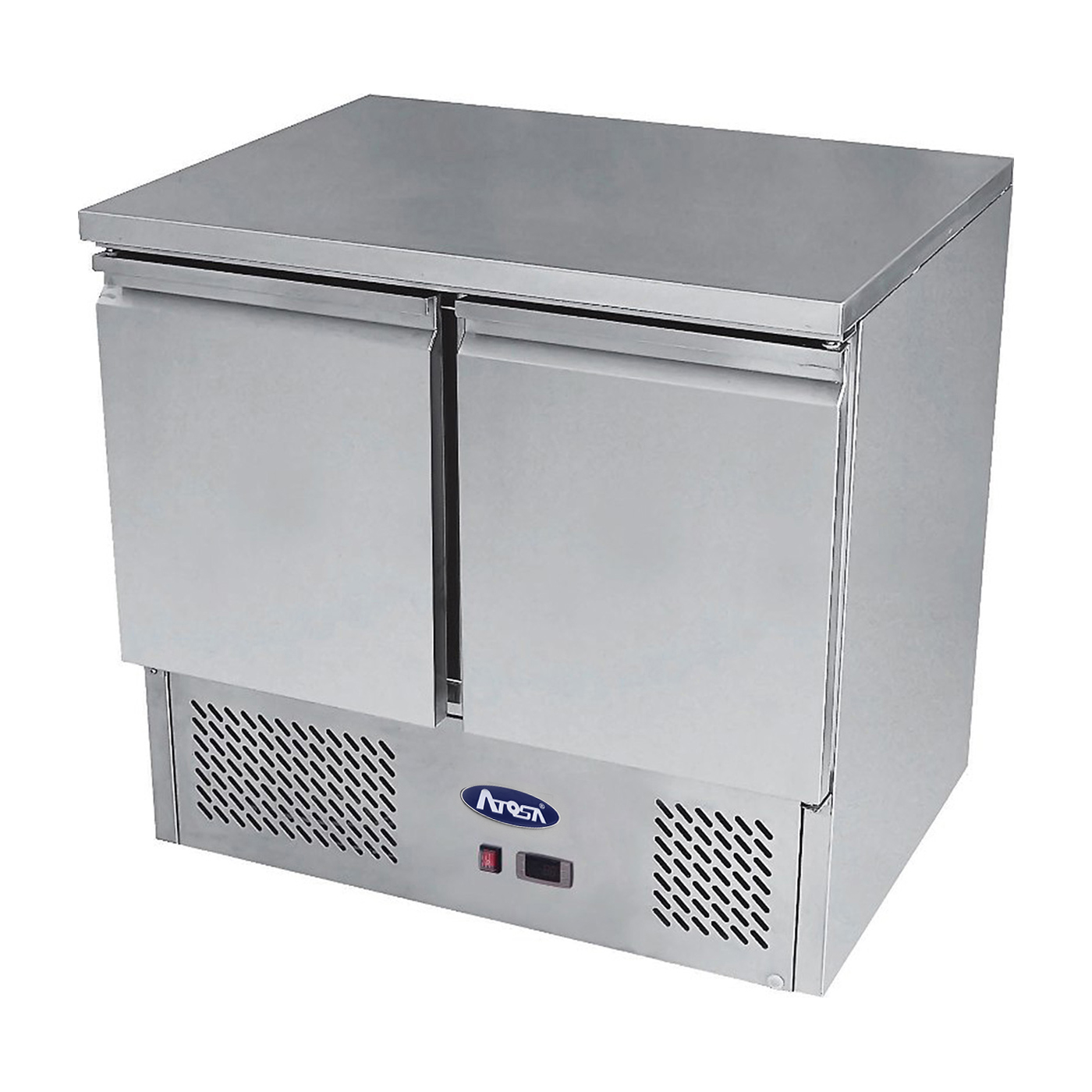 Stainless prep counter fridge